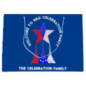 US Flagge Patriot Große Geschenktüte (Vorderseite)