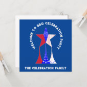 US Flagge Patriot Karte (Vorderseite/Rückseite Beispiel)