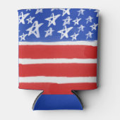 US Flagge, Patriotic, 4. Juli Dosenkühler (Vorderseite)