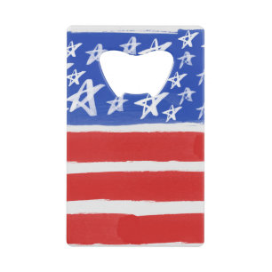 US Flagge, Patriotic, 4. Juli Geldbeutel Flaschenöffner