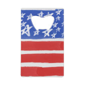 US Flagge, Patriotic, 4. Juli Geldbeutel Flaschenöffner (Rückseite)