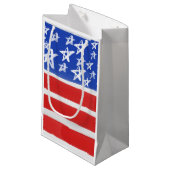 US Flagge, Patriotic, 4. Juli Kleine Geschenktüte (Vorderseite Schrägansicht)