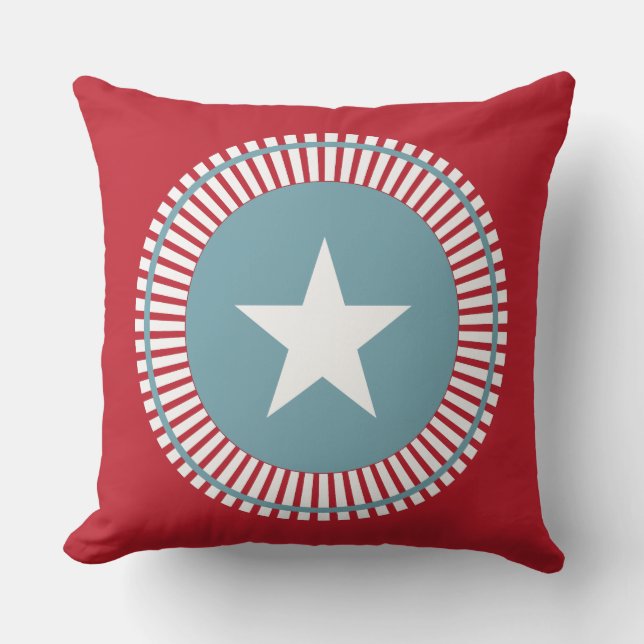 US Flagge Patriotic 4. Juli Pillows Kissen (Vorderseite)