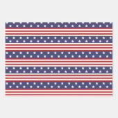 US Flagge Patriotic American Flag USA Geschenkpapier Set (Vorderseite)