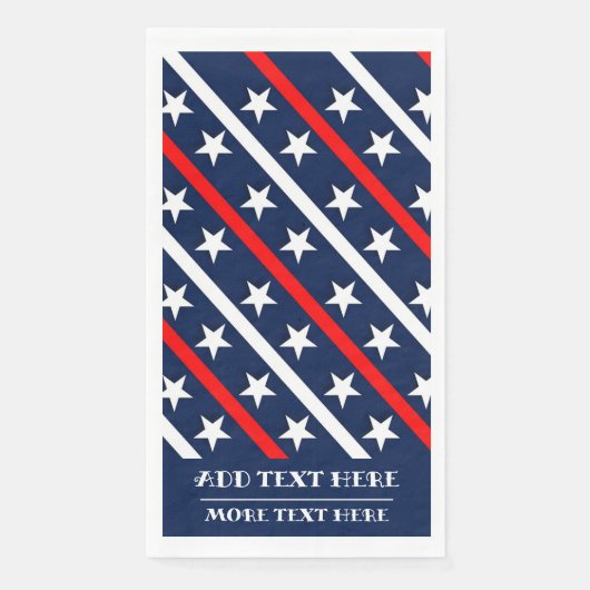 US Flagge Patriotic USA FLAG Serviette (Vorderseite)