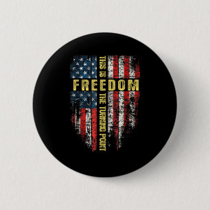 Us Flagge Patriotisch - Dies ist der Wendepunkt Gl Button