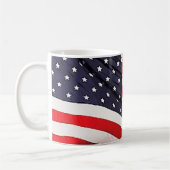 US-Flagge Patriotisch Kaffeetasse (Links)