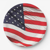 US-Flagge Patriotisch Pappteller (Vorderseite)
