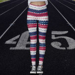 US Flagge - Patriotisch - Rotes Weiß Blau Leggings<br><div class="desc">Streifen in alten Ruhm rot,  alte Herrlichkeit blau und aus weiß mit Sternen. Kann für fast jeden Anlass begabt werden. Sie haben die Möglichkeit,  mithilfe des Entwurfstools Text hinzuzufügen,  wenn Sie möchten.</div>