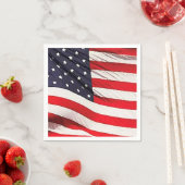 US-Flagge Patriotisch Serviette (Beispiel)
