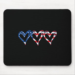 US-Flagge Patriotische amerikanische Herzstreitkrä Mousepad