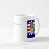 US Flagge-patriotische kundenspezifische Kaffeetasse (VorderseiteRechts)