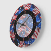 US Flagge Patriotische Kurven rund um die Uhr (Winkel)