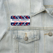 US Flagge Patriotische politische Kampagne Namensschild (Beispiel)