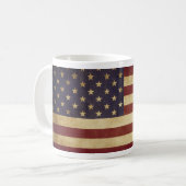 US Flagge Patriotische Tasse für Vater Mama (Vorderseite Links)