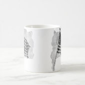 US-Flagge Patriotische Vintage Kunst Kaffeetasse (Mittel)