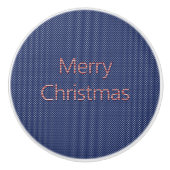 US Flagge Pattern Frohe Weihnachten Keramikknauf (Vorderseite)