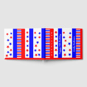 US Flagge Pattern USA Sweet 16 Typografie Gästebuch (Voll)
