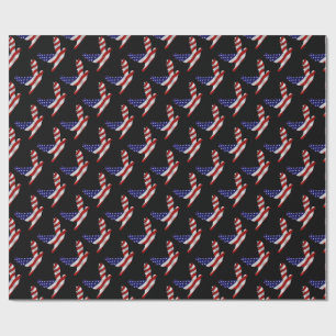 US Flagge Peace Dove Geschenkpapier