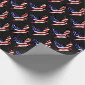 US Flagge Peace Dove Geschenkpapier (Ecke)