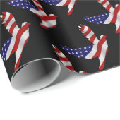 US Flagge Peace Dove Geschenkpapier (Rolleneckpunkt)