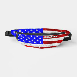 US-Flagge - Personalisiert Bauchtasche