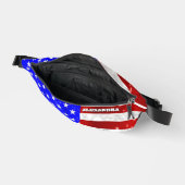 US-Flagge - Personalisiert Bauchtasche (Offen)