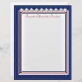 US Flagge (Personalisiertes Scrapbook Paper) Briefkopf (Vorne/Hinten)