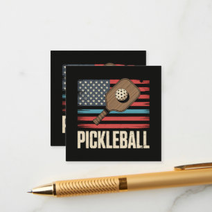 US-Flagge Pickleball Begleitkarte