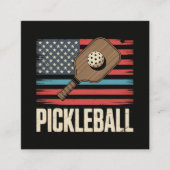 US-Flagge Pickleball Begleitkarte (Vorderseite)