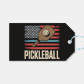 US-Flagge Pickleball Geschenkanhänger (Vorderseite (Horizontal))