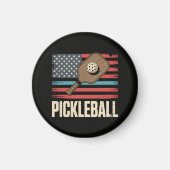 US-Flagge Pickleball Magnet (Vorne)