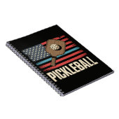 US-Flagge Pickleball Notizblock (Rechte Seite)