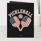 US-Flagge Pickleball-Spieler Karte (Rückseite)