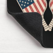 US-Flagge Pickleball-Spieler Mousepad (Ecke)