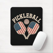 US-Flagge Pickleball-Spieler Mousepad (Mit Mouse)