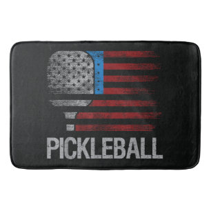 US-Flagge Pickleball-Spieler Paddleball-Liebhaber Badematte