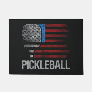 US-Flagge Pickleball-Spieler Paddleball-Liebhaber Fußmatte