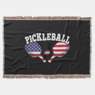 US-Flagge Pickleball-Spieler Vintage Pickle Ball L Decke