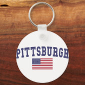 US-Flagge Pittsburgh Schlüsselanhänger (Vorderseite)