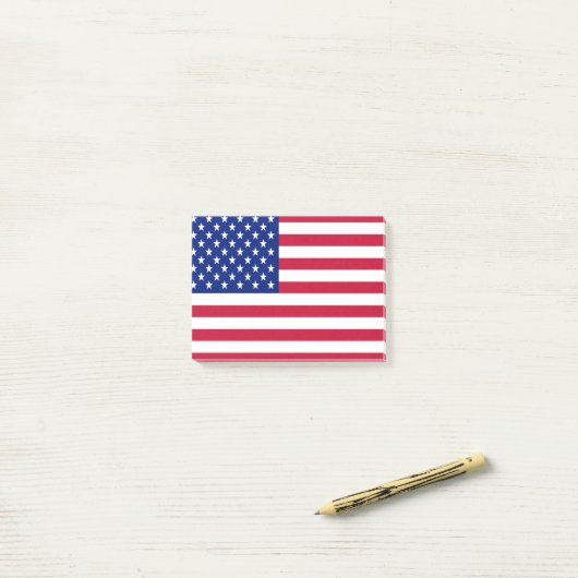 US Flagge Post-it Klebezettel (Auf Schreibtisch)