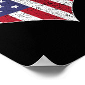 US-Flagge Poster (Ecke)
