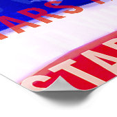 US Flagge-Poster Poster (Ecke)