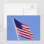 US Flagge Postkarte (Vorne/Hinten)