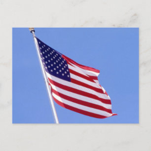 US Flagge Postkarte