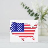 US-Flagge Postkarte (Stehend Vorderseite)