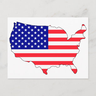 US-Flagge Postkarte