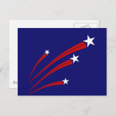 US Flagge Postkarte (Vorne/Hinten)