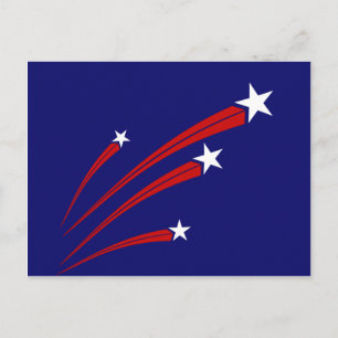 US Flagge Postkarte