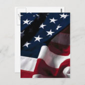 US-Flagge Postkarte (Vorne/Hinten)
